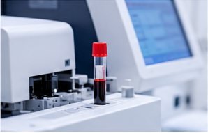 HBA1C medical laboratory test photograph