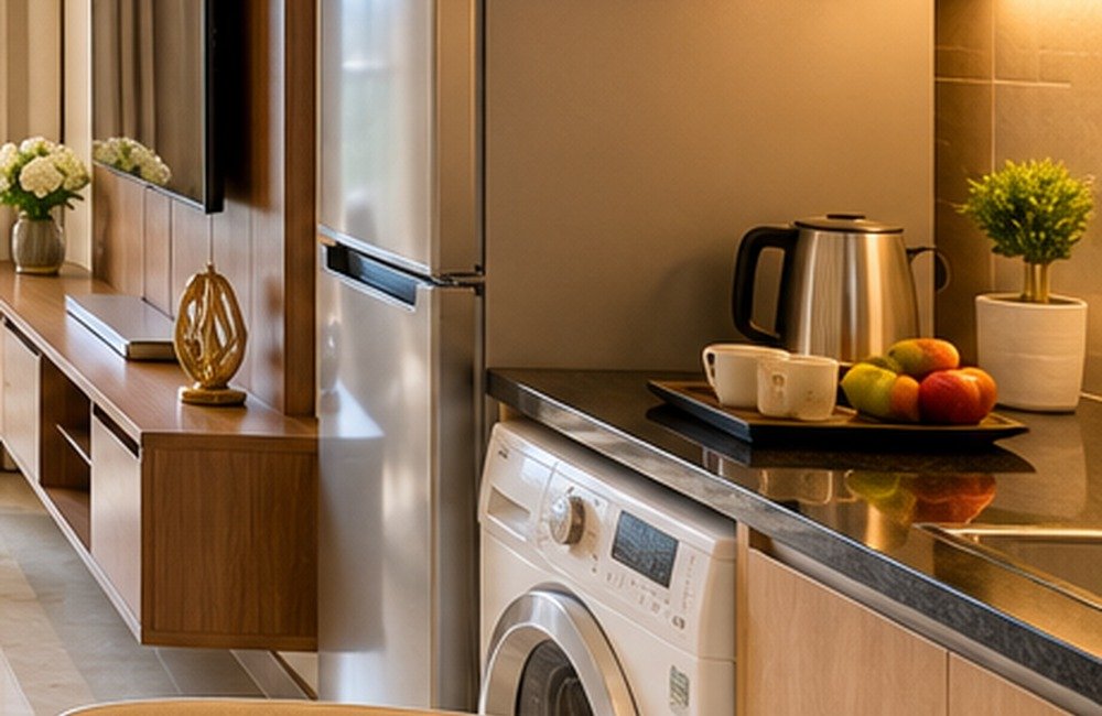 Serviced apartment kitchen