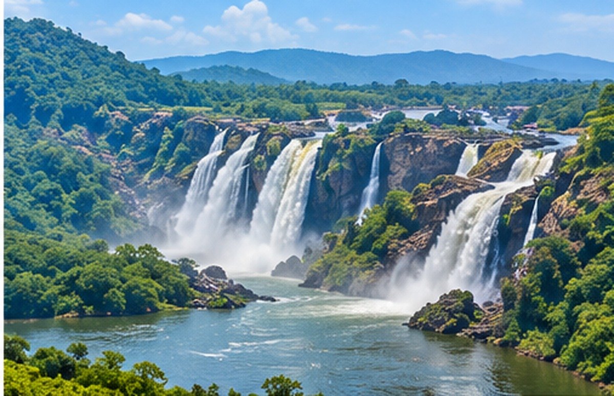 Shivanasamudra Falls tourist attraction